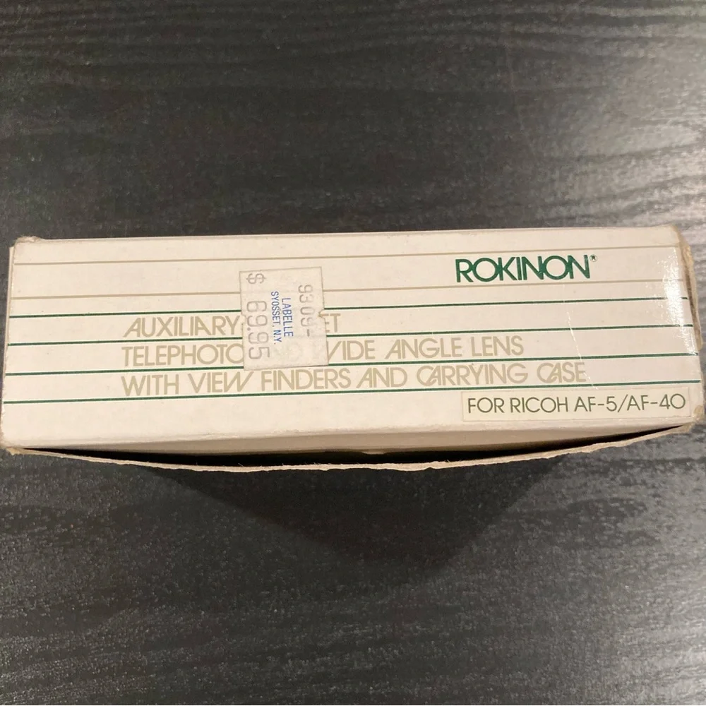 Vintage ROKINON AUXILIARY LENS SET FOR RICOH AF-5/AF-40